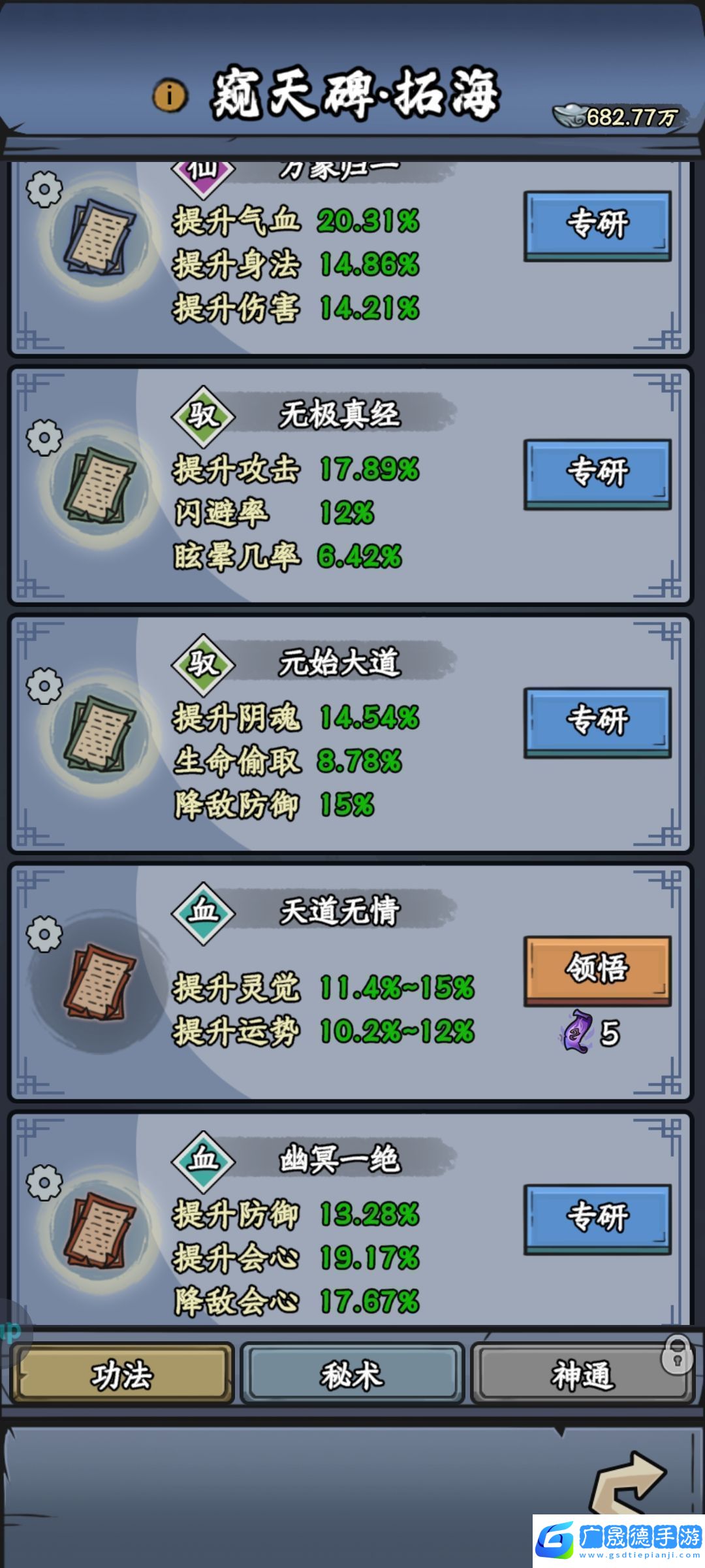 修仙奇譚窺天碑功法秘術分享公會管理高效法則